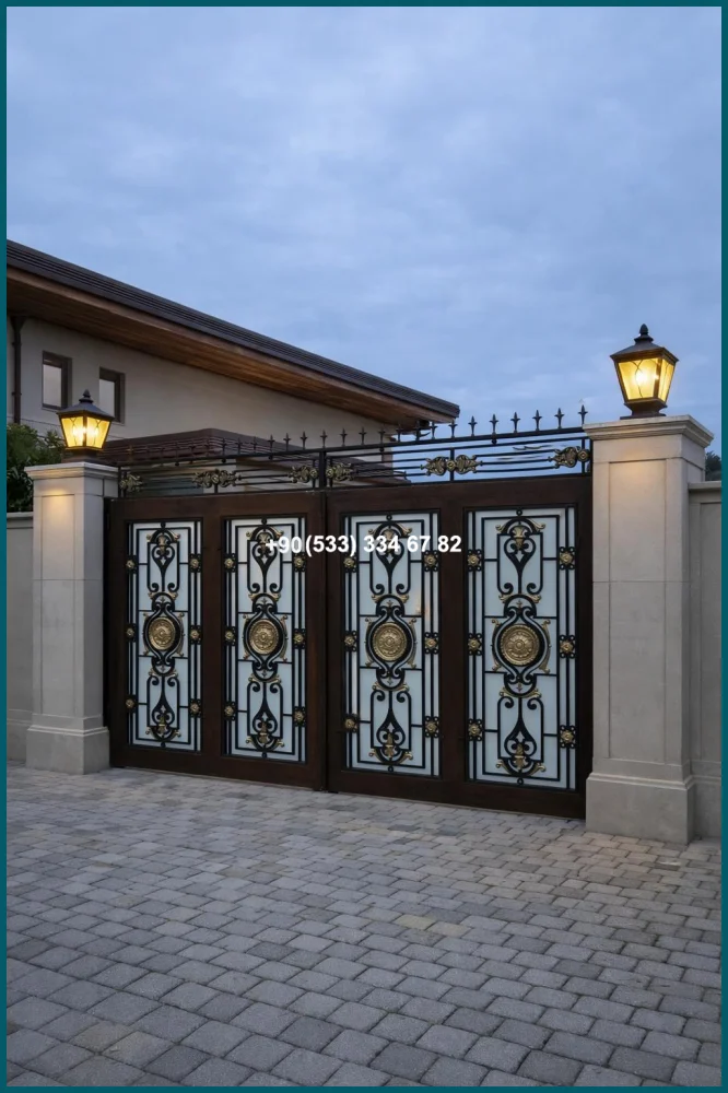 VİLLA KAPILARI-FERFORJE VİLLA KAPILAR-VİLLA GİRİŞ KAPILAR ist19154