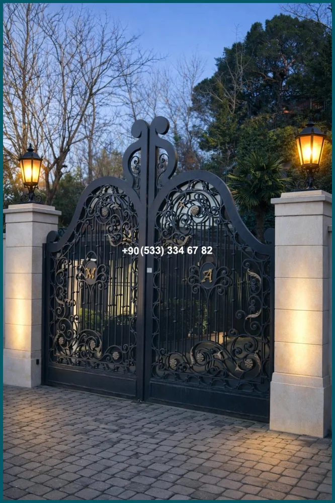 VİLLA KAPILARI-FERFORJE VİLLA KAPILAR-VİLLA GİRİŞ KAPILAR ist19155
